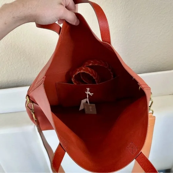 BNWT Madewell The Dylan Foldover Transport Tote - Picture 13 of 15